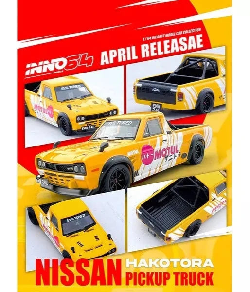 Inno64 -  Nissan Sunny Pick Up Truck Hakotora "Motul" Livery