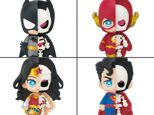 MegaHouse Kaitai Fantasy Conjunto de esqueletos de la Liga de la Justicia (Batman/Superman/WW/Flash)