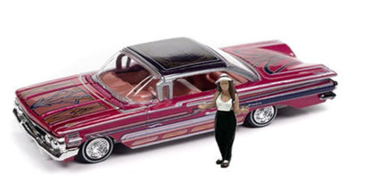 Racing Champions Lowriders - Chevrolet Impala SS 1960 con figura - Mijo Exclusives