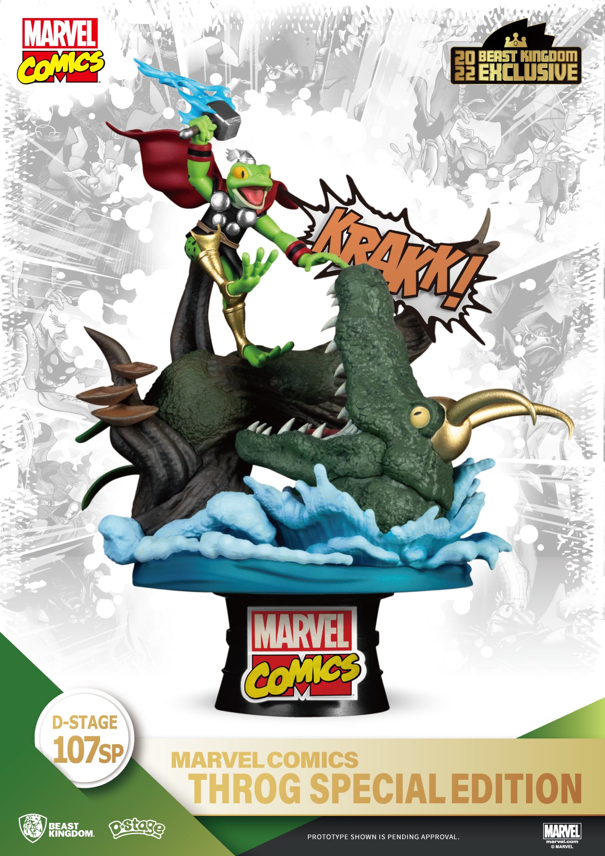 D-Stage SDCC 2022 Marvel Comics Throg 6" Statue (PX Previews SDCC Excl.) DS 107SP