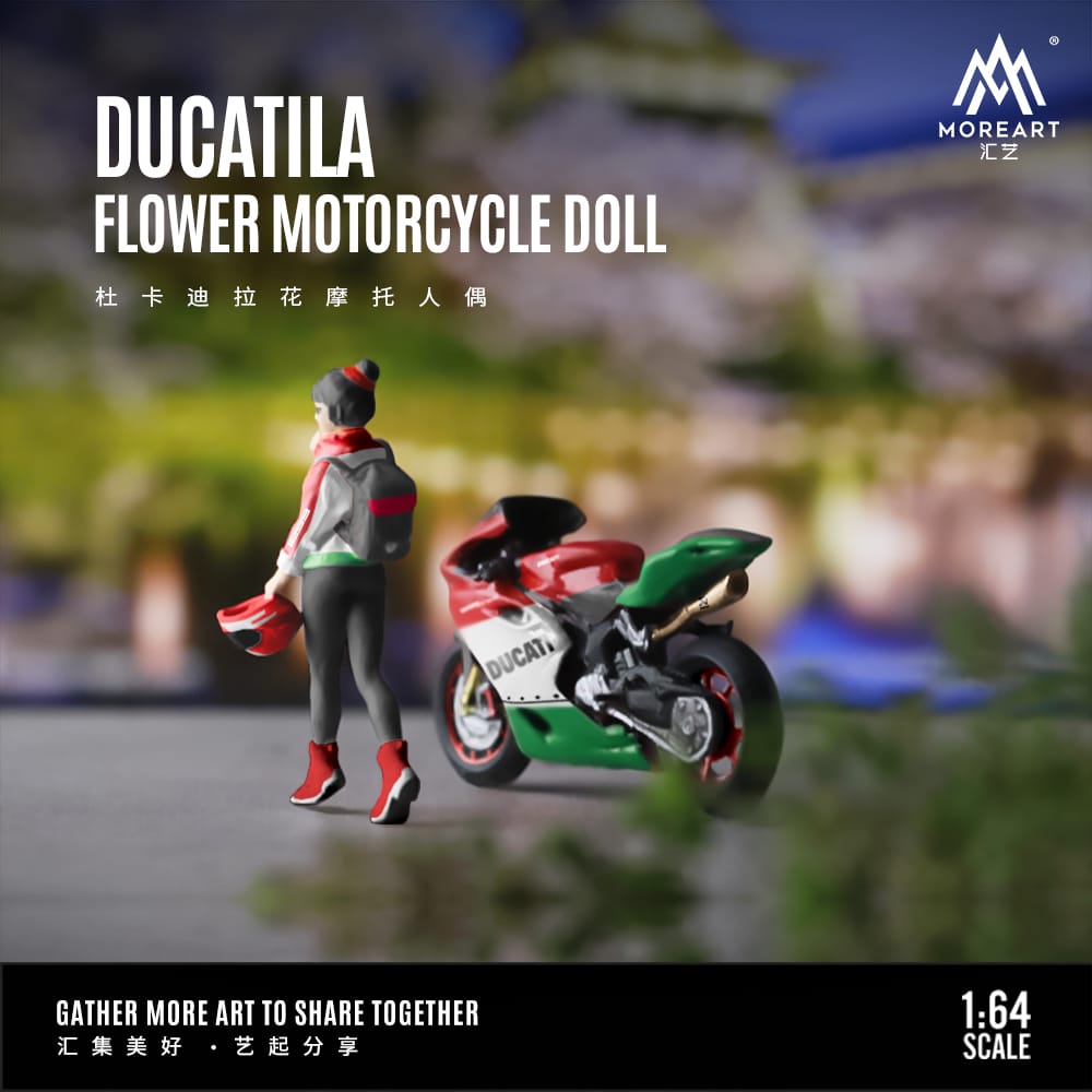 MoreArt Ducatila - Flower Motorcycle Doll