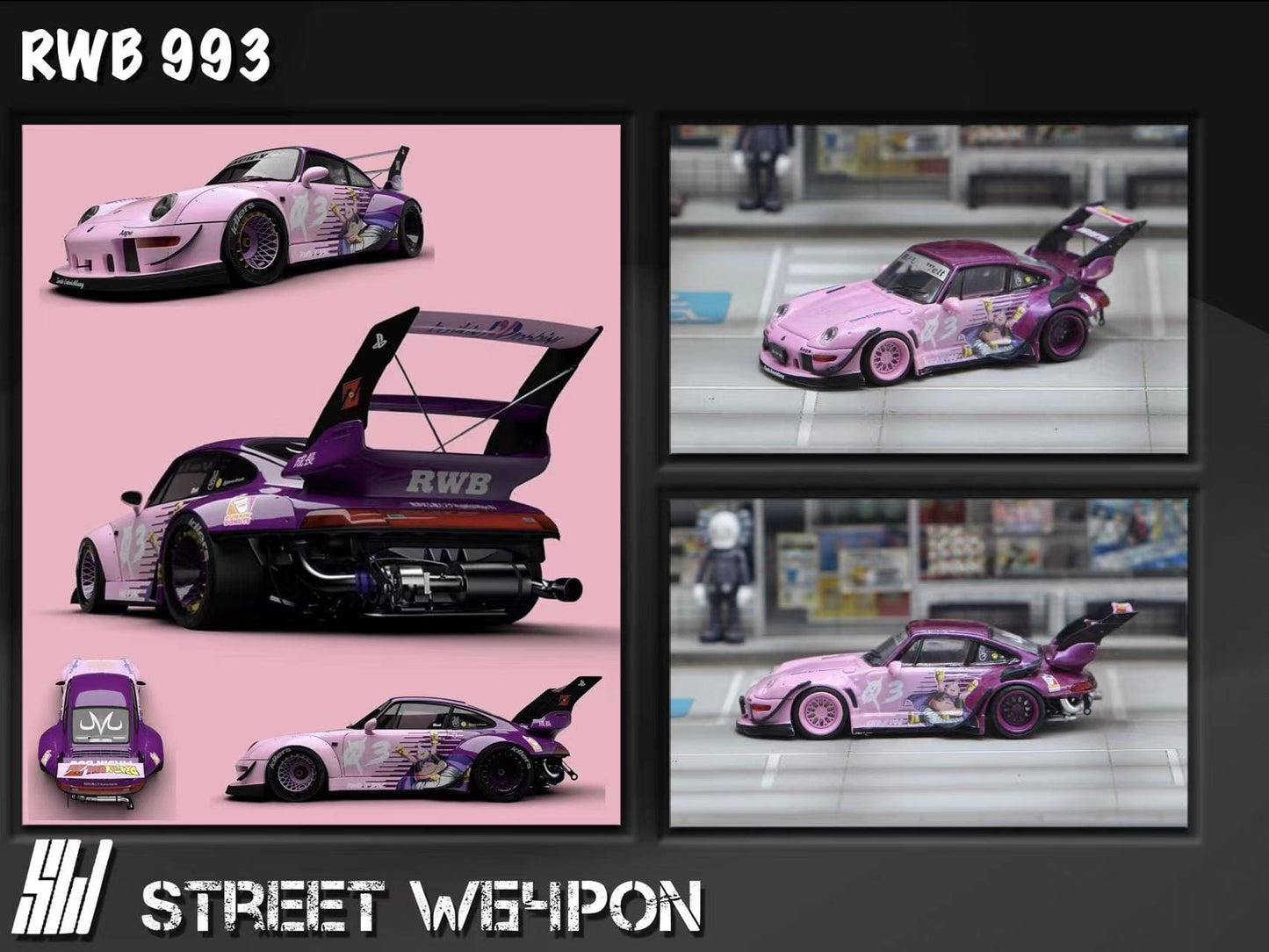 STREET W64PON RWB Porsche 993 Dragon Ball Livery (MaJin Buu)