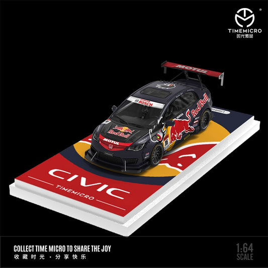 TimeMicro Honda Civic Modified (Red Bull Livery Full Color-No Figure)