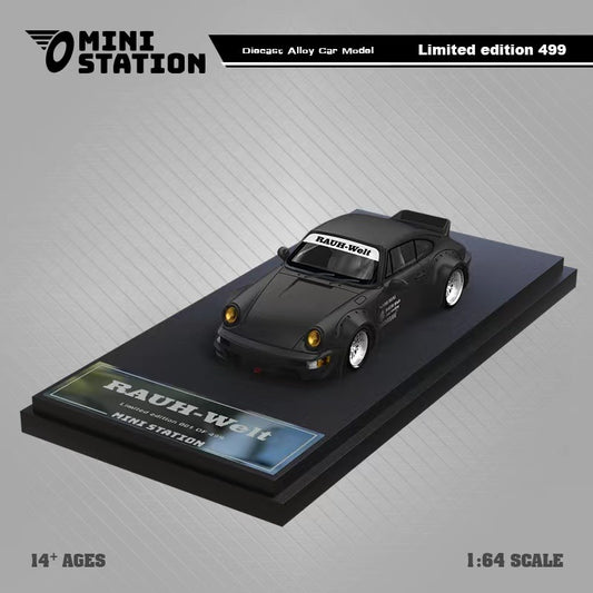 Mini Station RWB 964 SAMURAI Cyberpunk 2077 (noir/jaune) sans figurine