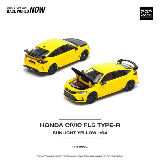 Pop Race Honda Civic FL5 Type-R (Sunlight Yellow)