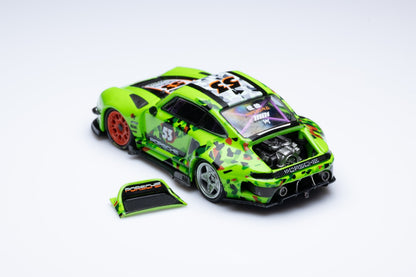 DCM & D.Bo Model RWB Porsche 993 Modified Ducktail (Green #53)