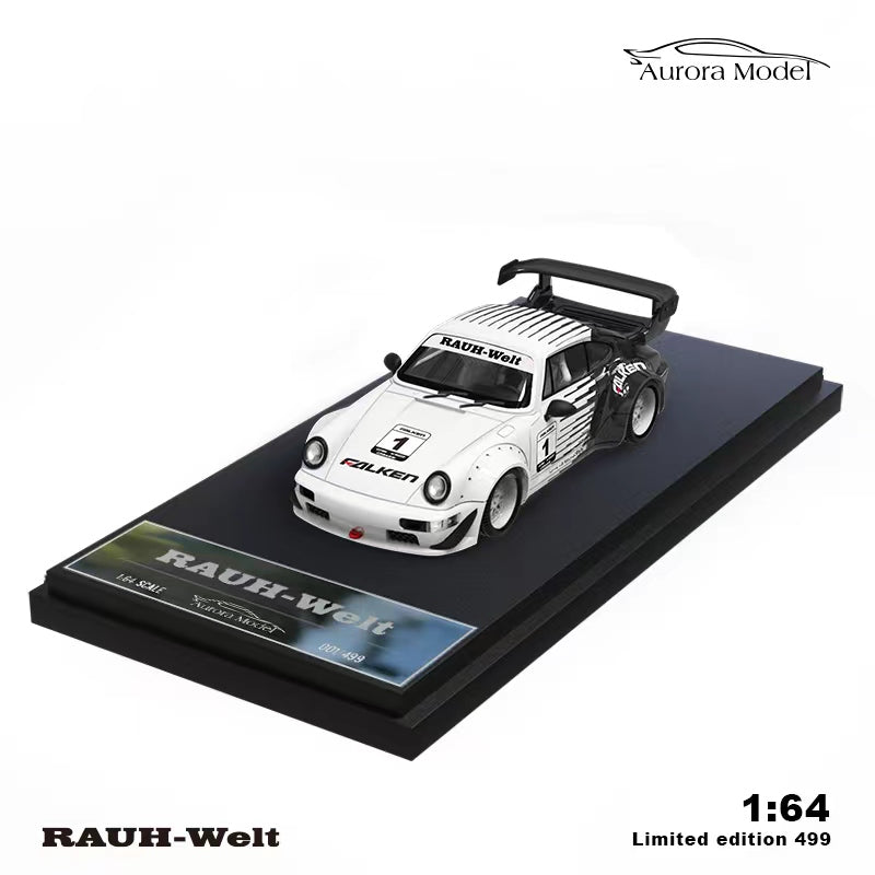 (PREORDER) Aurora Model Porsche RWB964 (Black and White Falken livery)