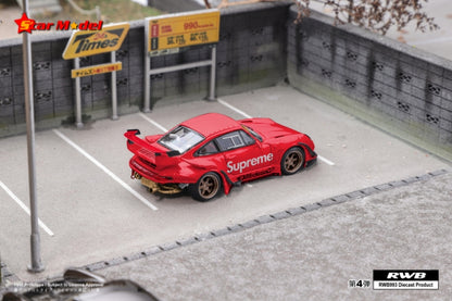 Star Model Rauh-Welt Porsche RWB 993 GT (Supreme Red-No Figure) Rear Wing version