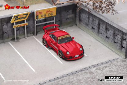 Star Model Rauh-Welt Porsche RWB 993 GT (Supreme Red-No Figure) Rear Wing version