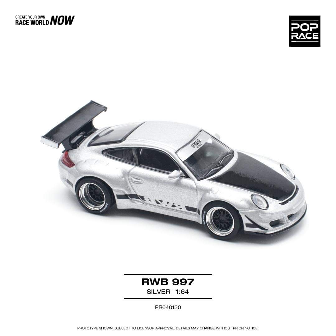 Pop Race Porsche RWB 997 (Silver)