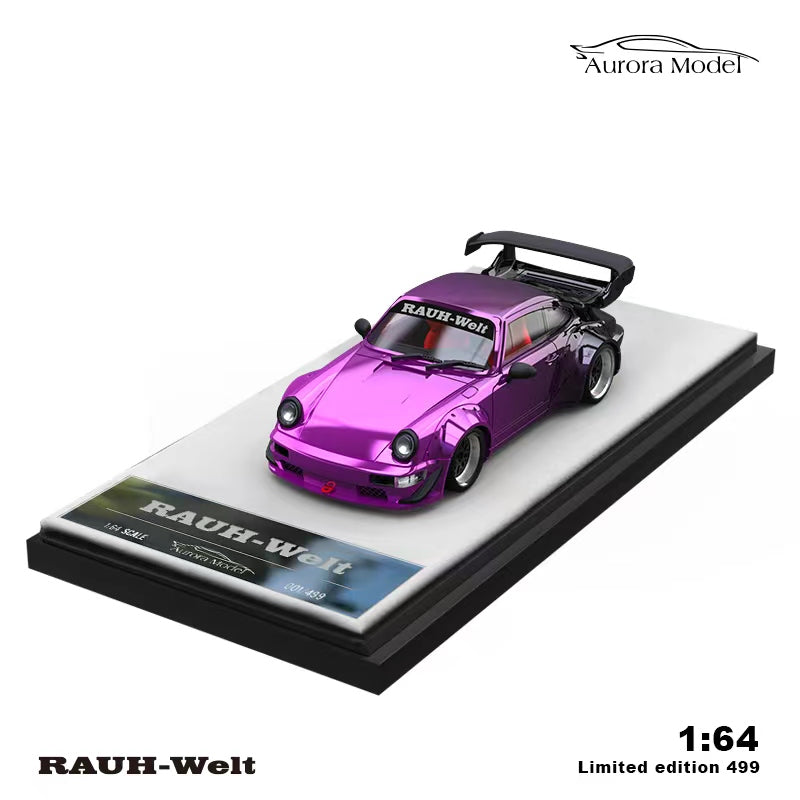 Aurora Model Porsche RWB964  (Chrome Purple gradient to black) No figure