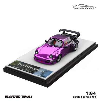 (PREORDER) Aurora Model Porsche RWB964  (Chrome Purple gradient to black) No figure