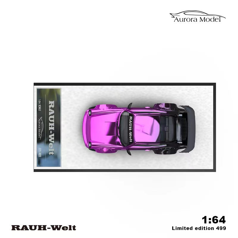 (PREORDER) Aurora Model Porsche RWB964  (Chrome Purple gradient to black) No figure