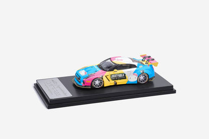 ET Model x Model Collect Nissan GT-R R35, LB 1.5 (Colorful Hello Kitty Livery)