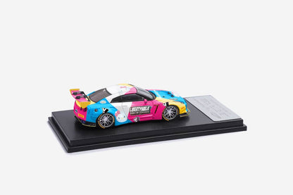 ET Model x Model Collect Nissan GT-R R35, LB 1.5 (Colorful Hello Kitty Livery)