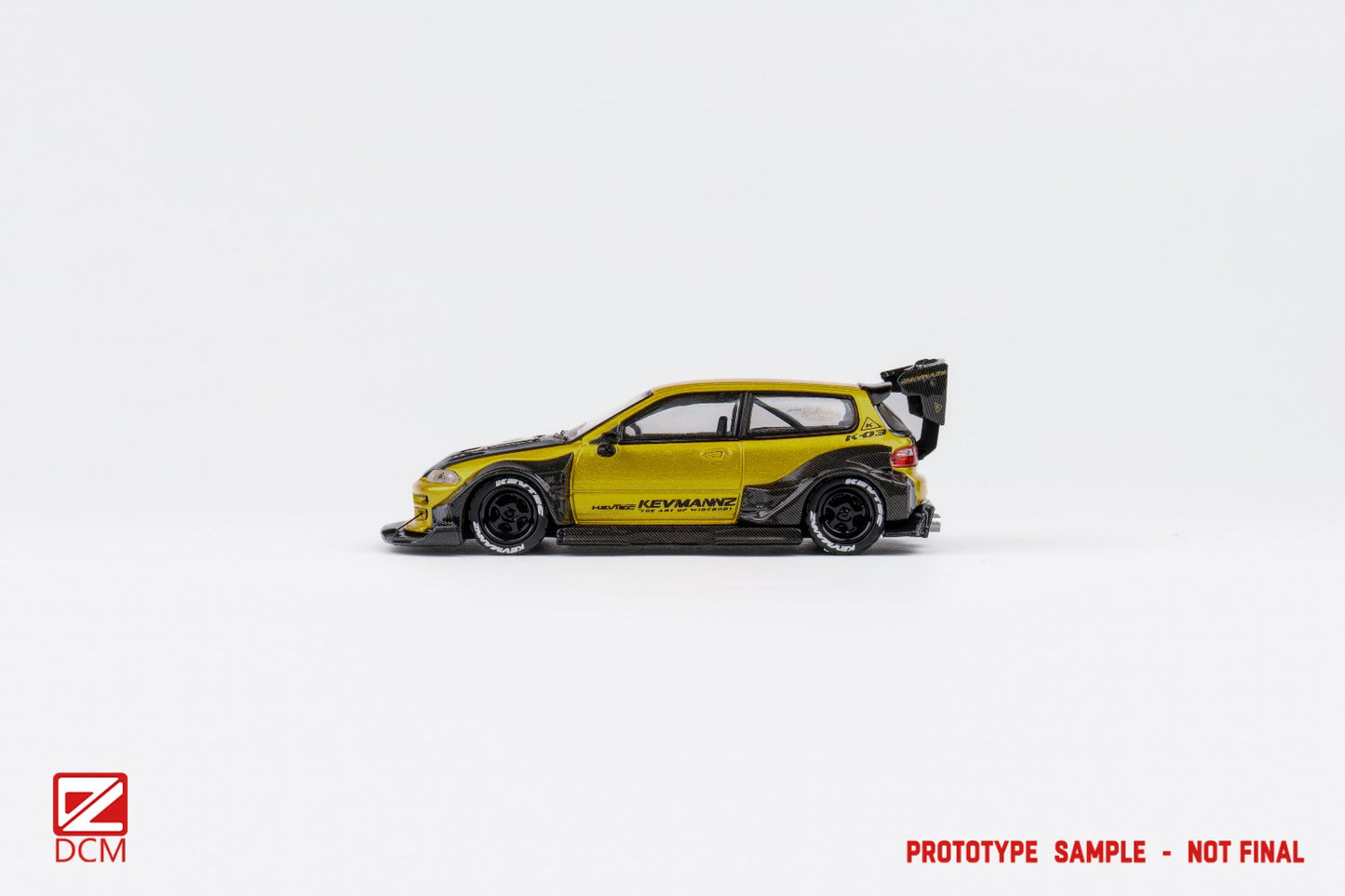 DCM Kevmanz GT Honda EG short tail (Gold & Carbon version 1)