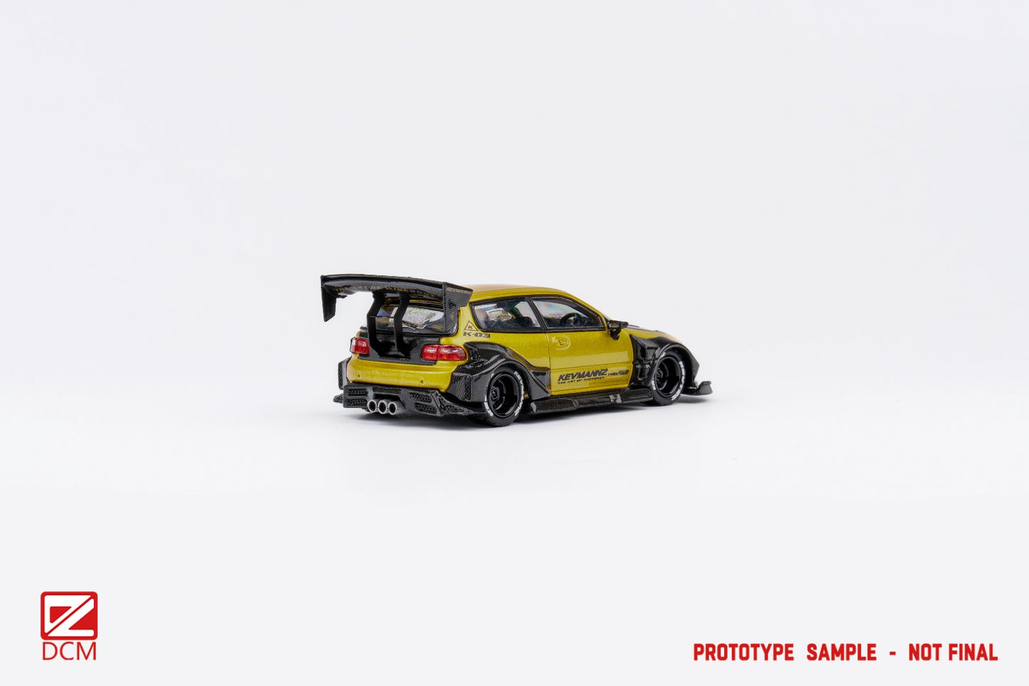 DCM Kevmanz GT Honda EG short tail (Gold & Carbon version 1)