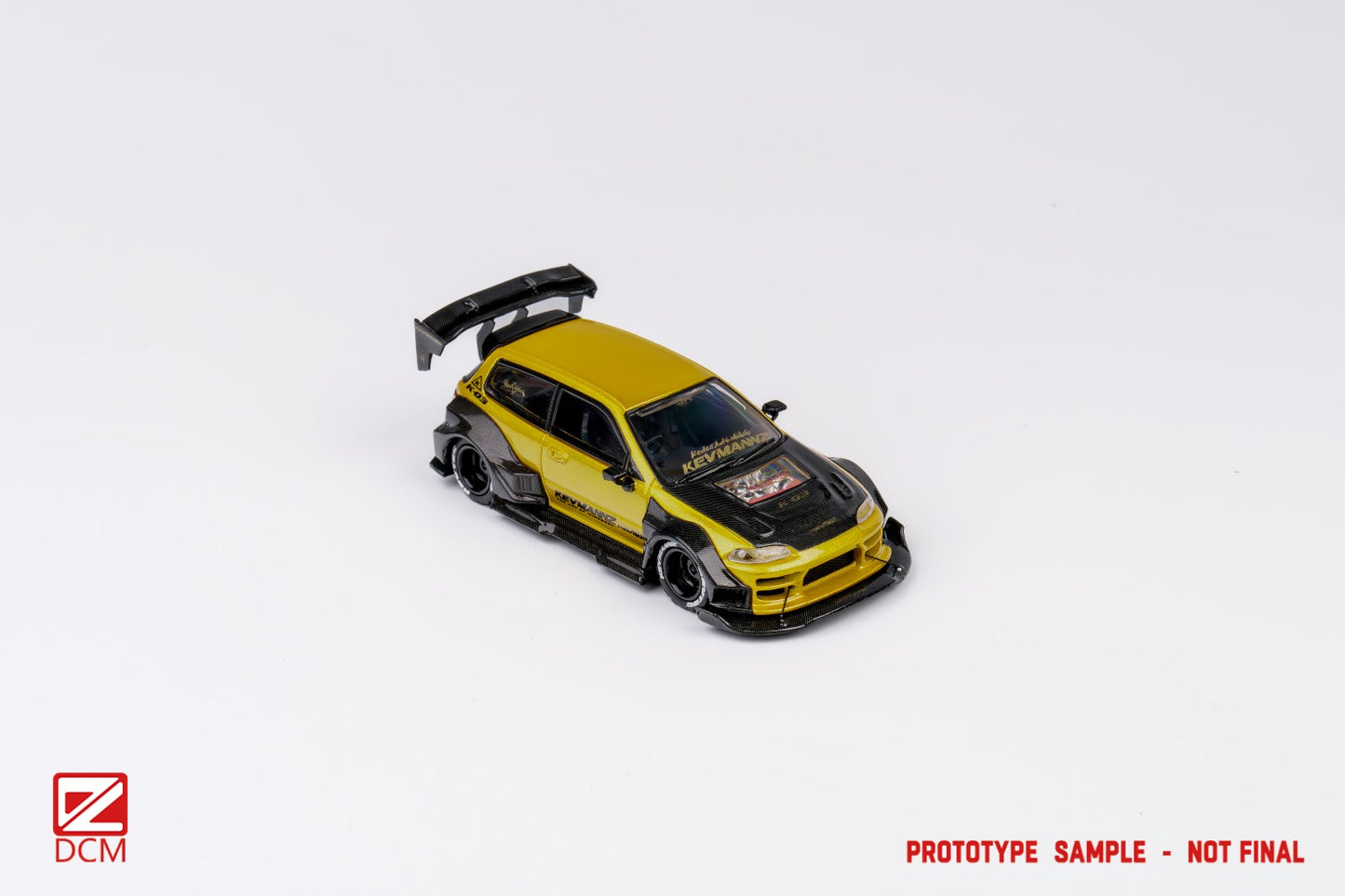 DCM Kevmanz GT Honda EG short tail (Gold & Carbon version 1)