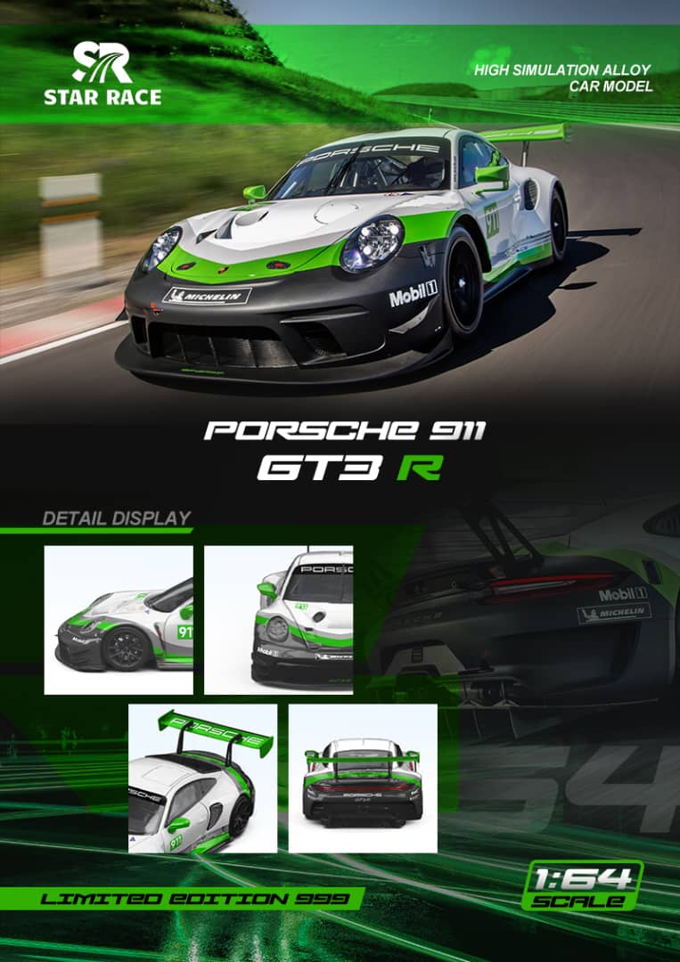 Star Race Porsche 911 GT3, racing livery (Green)