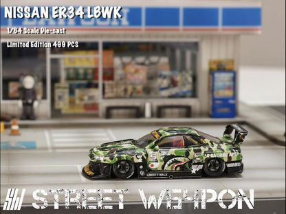 Street Weapon LBWK Nissan Skyline ER34 Camouflage Special Edition