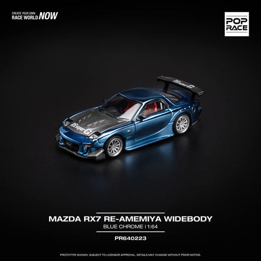 Pop Race - Mazda RX7 Re-Amemiya Widebody (Blue Chrome)