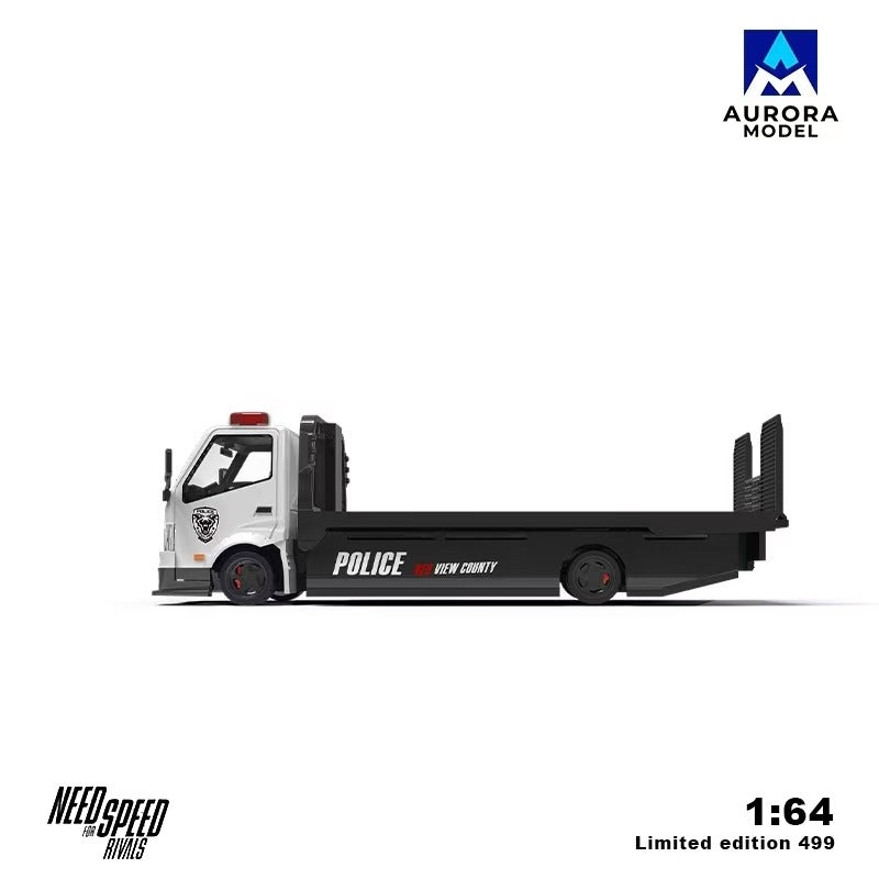 (PREORDER) Aurora Model - H300 Flatbed Transport Trailer (Need for Speed - Police Livery)