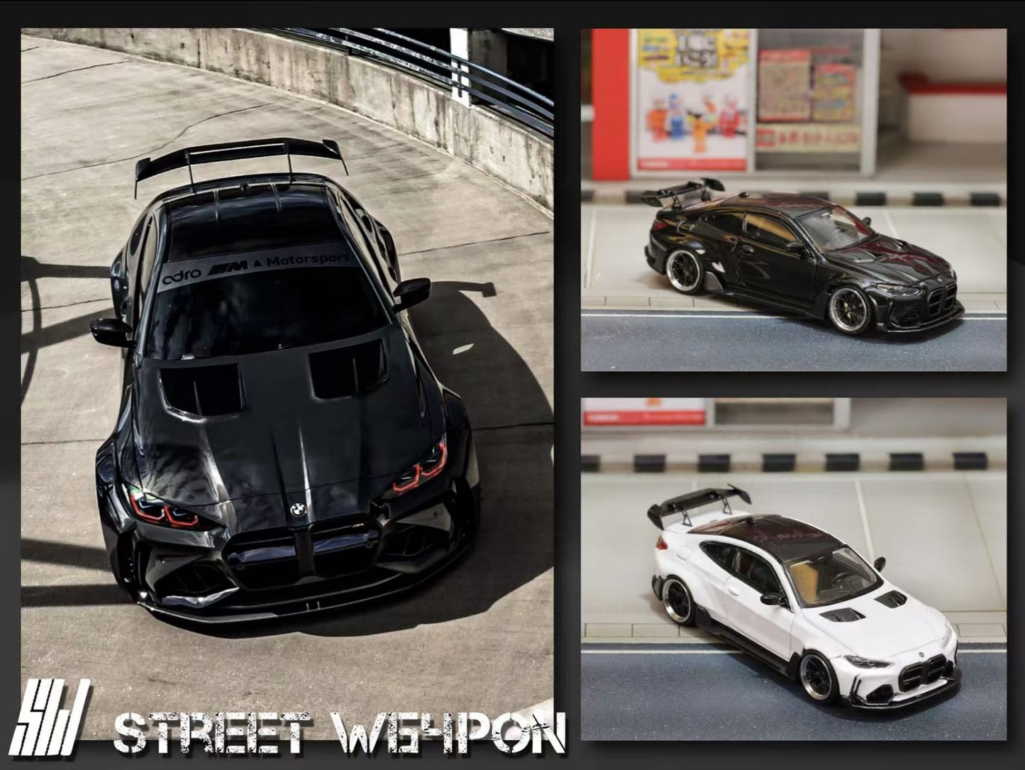 (PREORDER) Street Weapon BMW G82 M4 Wide-Body (Black and/or white)