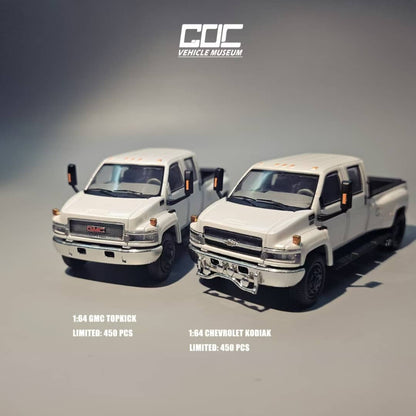 (PREORDER SOLD OUT) GOC - Chevrolet Kodiak Pickup (White) or GMC Topkick Pickup (White) 1:64 Scale Diecast