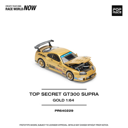 (PREORDER) Pop Race - Top Secret GT300 Toyota Supra (Gold)