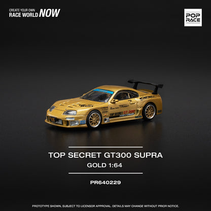 (PREORDER) Pop Race - Top Secret GT300 Toyota Supra (Gold)