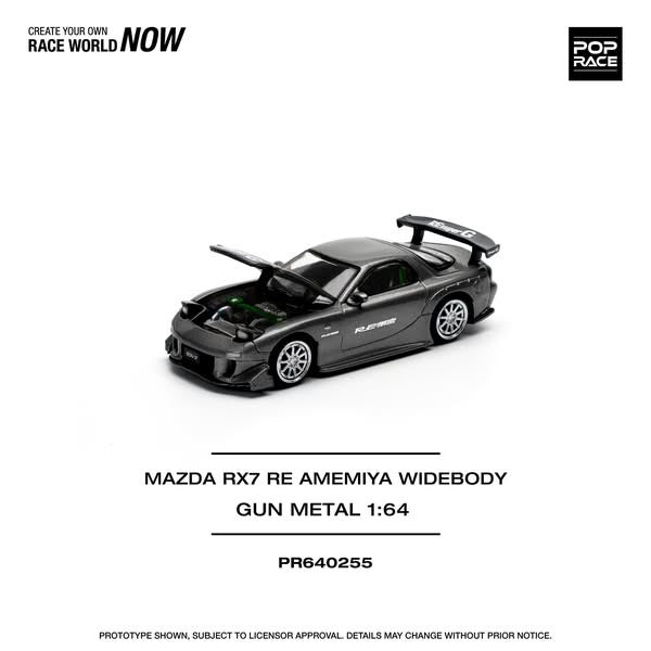 (PREORDER) Pop Race - Mazda RX7 Re-Amemiya (Gun Metal Grey)