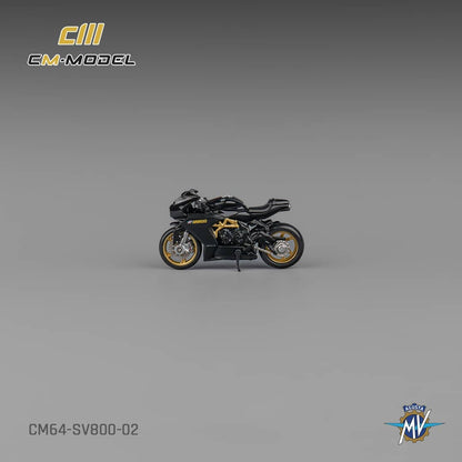 (PREORDER) CM Model MV Agusta SV800 (Black w/showgirl figure)