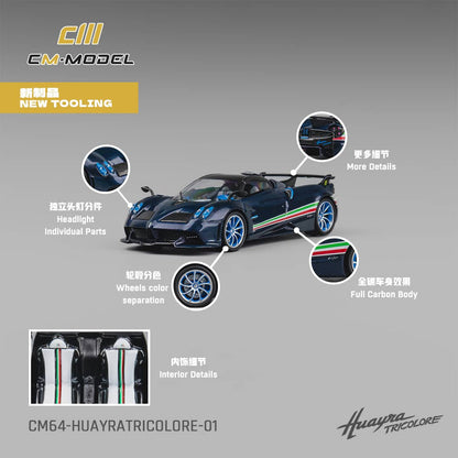 (PREORDER) CM Model Pagani Huayra Tricolor