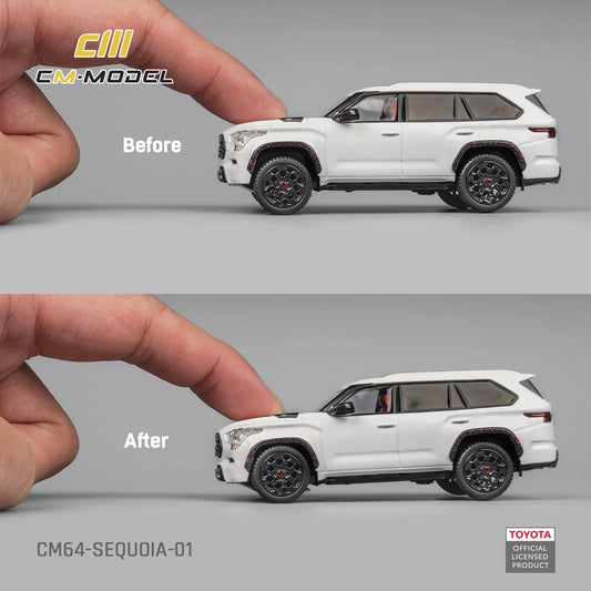 (PREORDER) CM Model Toyota Sequoia (Pearl White)