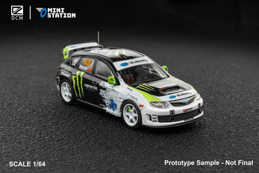 (PREORDER) DCM & Mini Station - 2008 Subaru Impreza WRX STI Rally Block43 (Monster Livery)