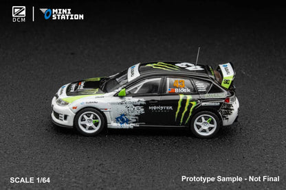 (PREORDER) DCM & Mini Station - 2008 Subaru Impreza WRX STI Rally Block43 (Monster Livery)