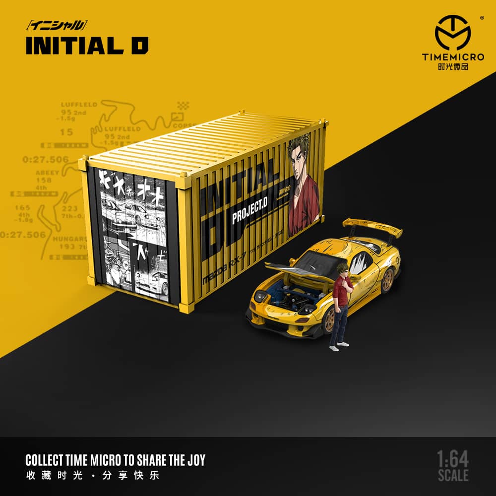 TimeMicro Mazda RX-7 Initial D Open Cover Version (Container Set)