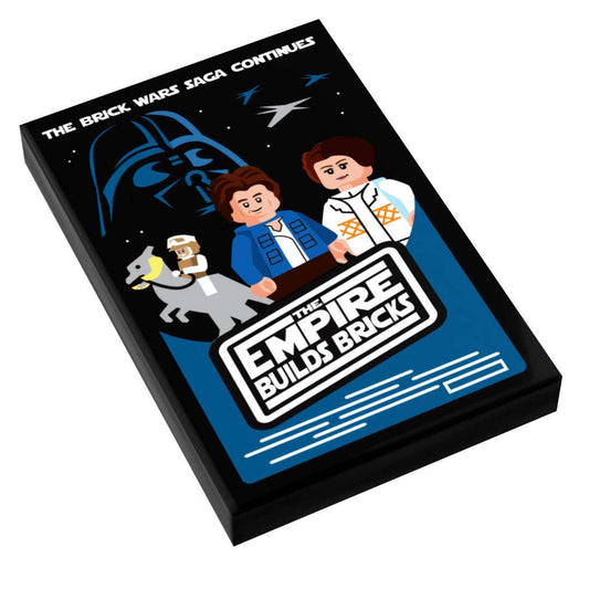 B3 Customs - Brick Wars: The Empire Builds Bricks Movie Tile Cover (2x3 Tile)