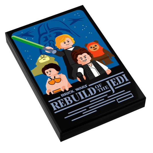 B3 Customs - Brick Wars: Rebuild of the Jedi Movie Tile Cover (2x3 Tile)