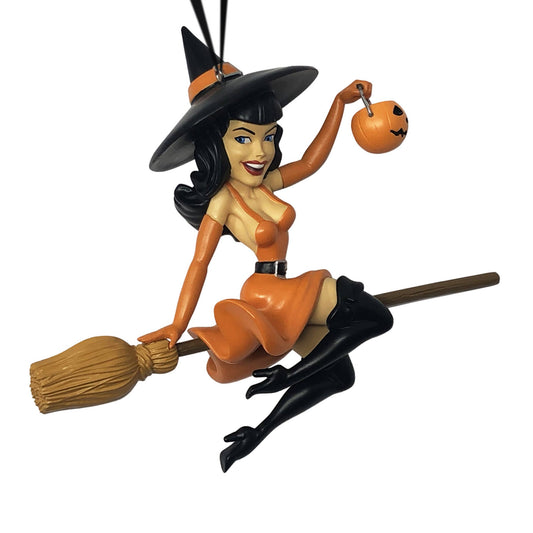 Bettie Page Tricks & Treats Witch Ornament from Retro-a-go-go!