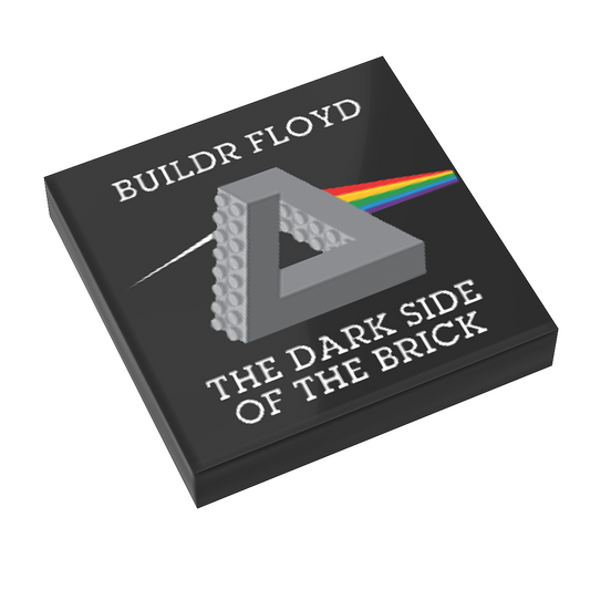 B3 Customs - Buildr Floyd, Dark Side of the Brick - B3 Customs Music Album Cover (2x2 Tile)