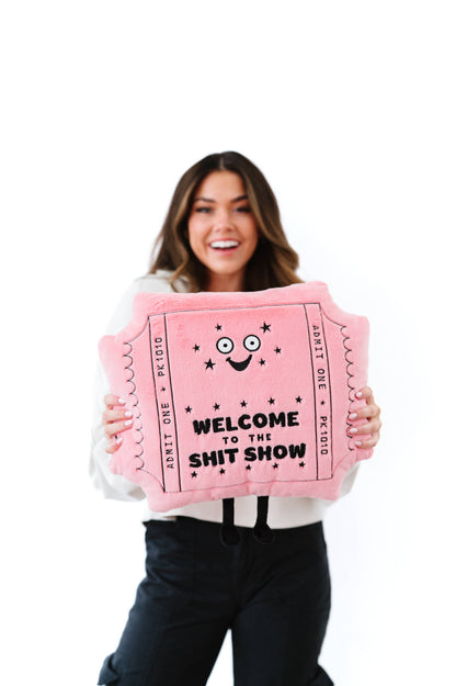 Punchkins Pillow - "Welcome to the Sh*t Show" Large Plush