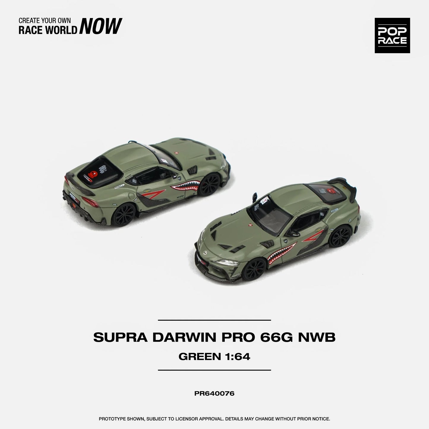 Pop Race Darwin Pro 66G NWB Supra A90 (Green)