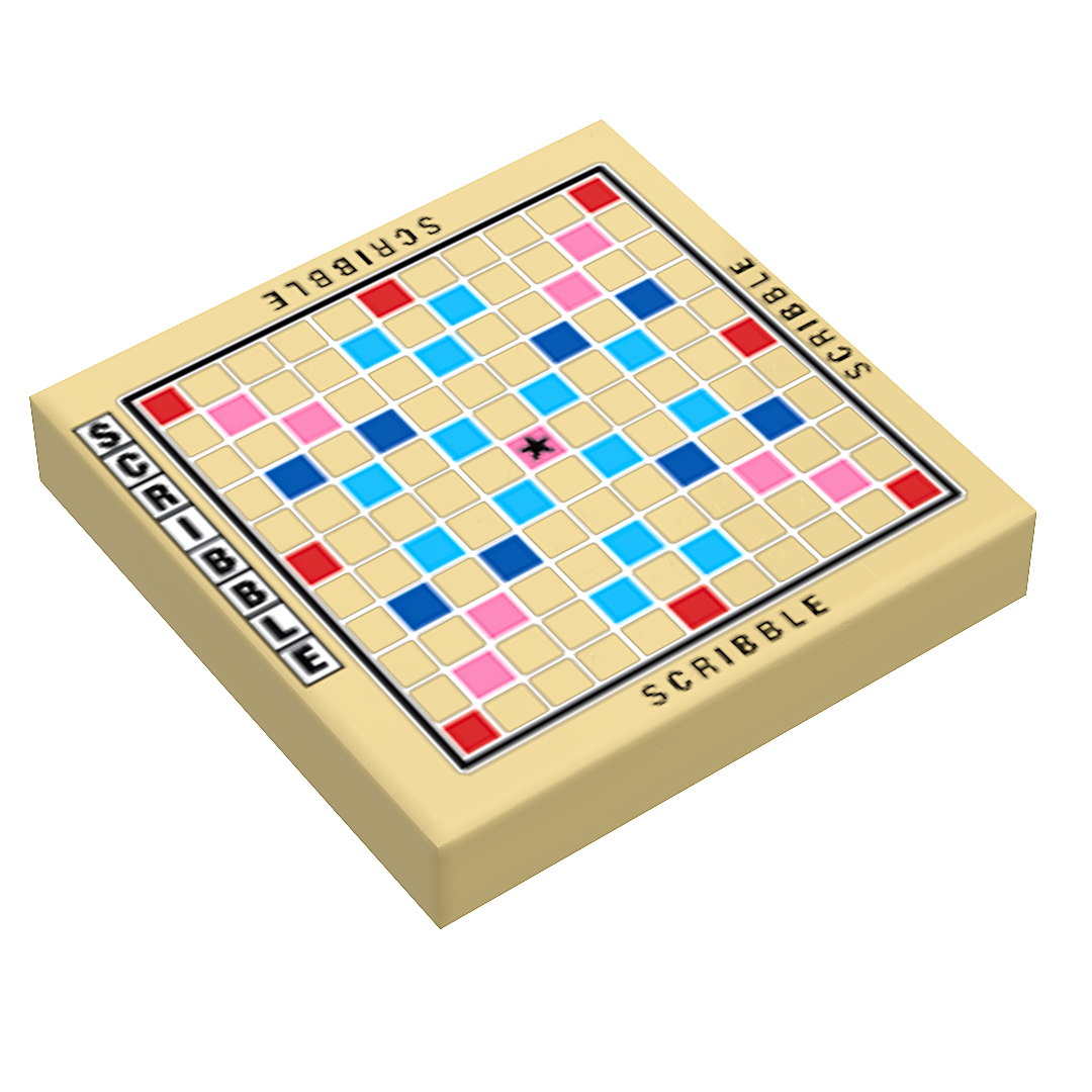 B3 Customs - Scribble Board Game (2x2 Tile)