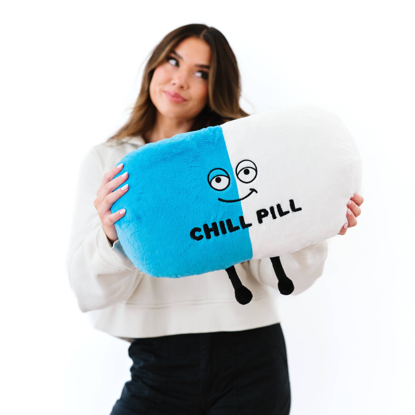 Almohada Punchkins - Felpa grande "Chill Pill"