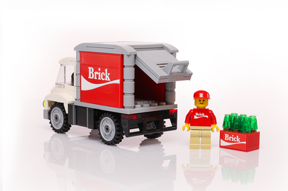 B3 Customs - Custom LEGO Brick Soda Delivery Truck with Minifigure