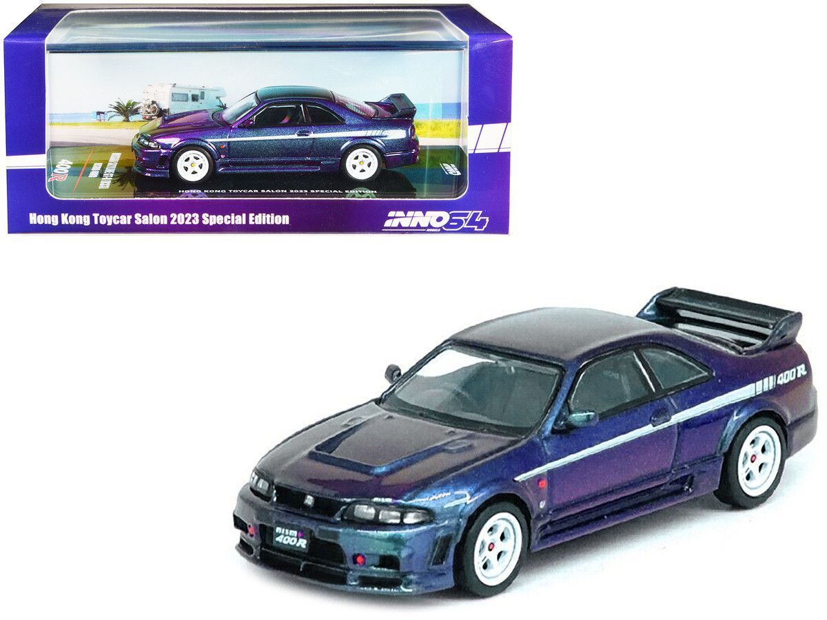 Inno64 Nissan Skyline GT-R (R33) Nismo 400R RHD (Right Hand Drive) Midnight Purple II Metallic "Hong Kong Toycar Salon 2023 Special Edition"