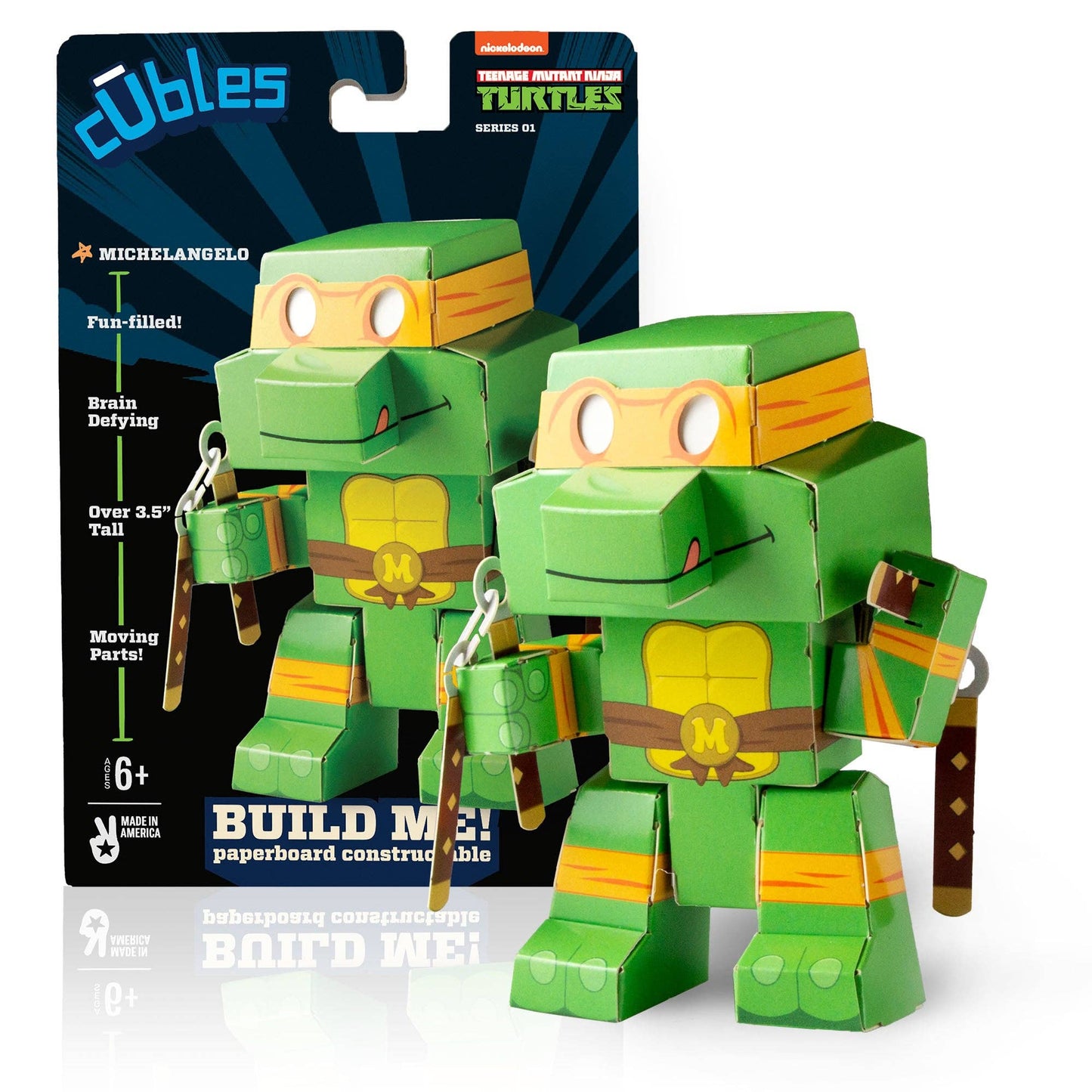 Cubles - Teenage Mutant Ninja Turtles : Michelangelo - Jouet STEM 3D à construire