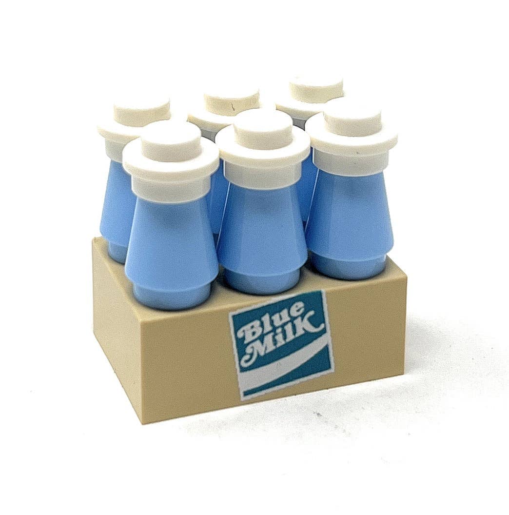 B3 Customs - B3 Customs® 6-Pack of Blue Milk for minifigs