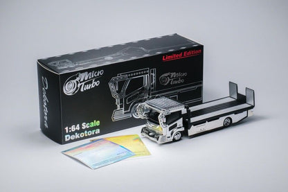 MicroTurbo Dekotura Flatbed Tow Truck w/stickers (Silver Electroplating)